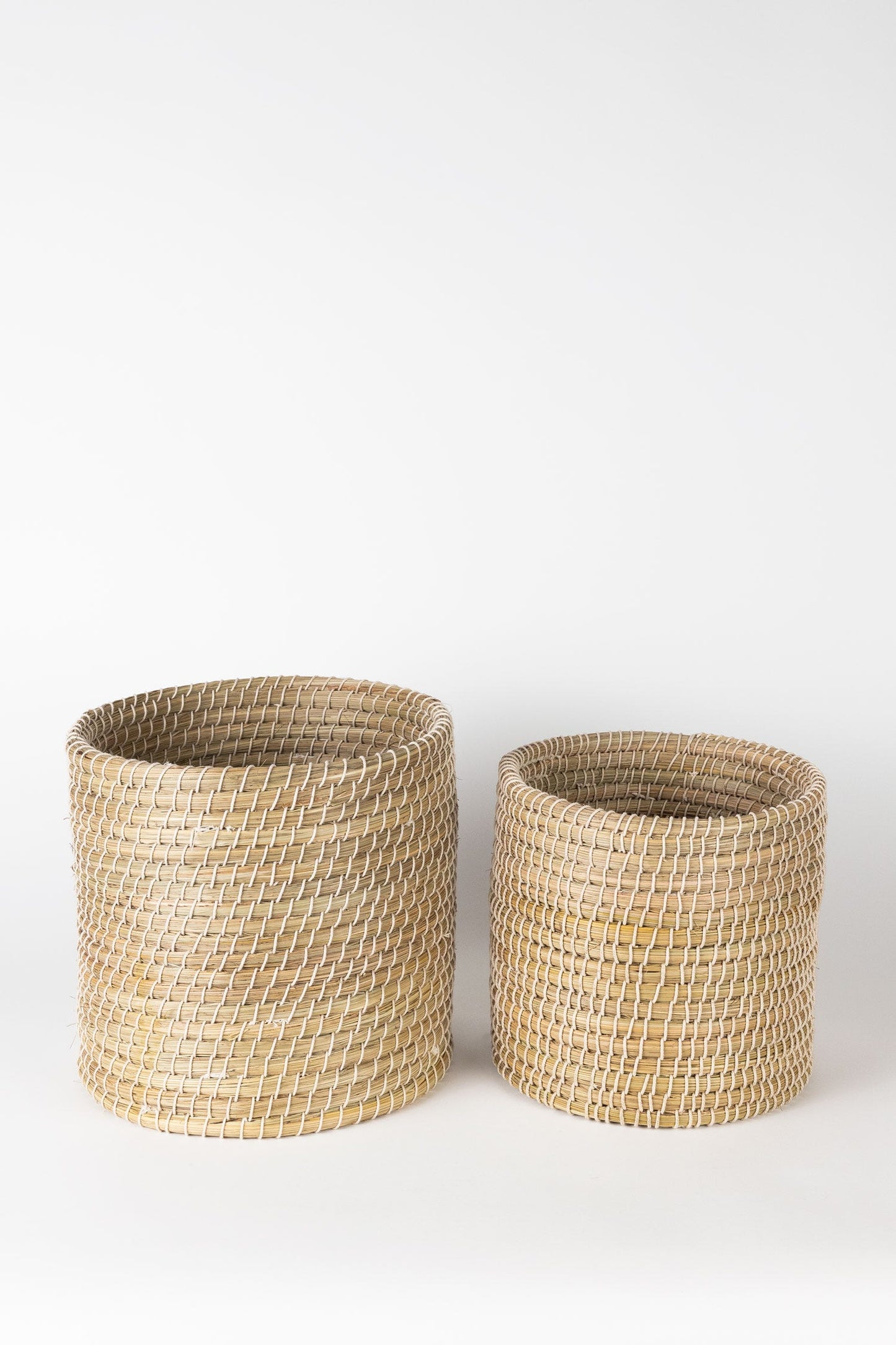 Basket cylinder cotton wrapped kaisa 12Dx12H nat
