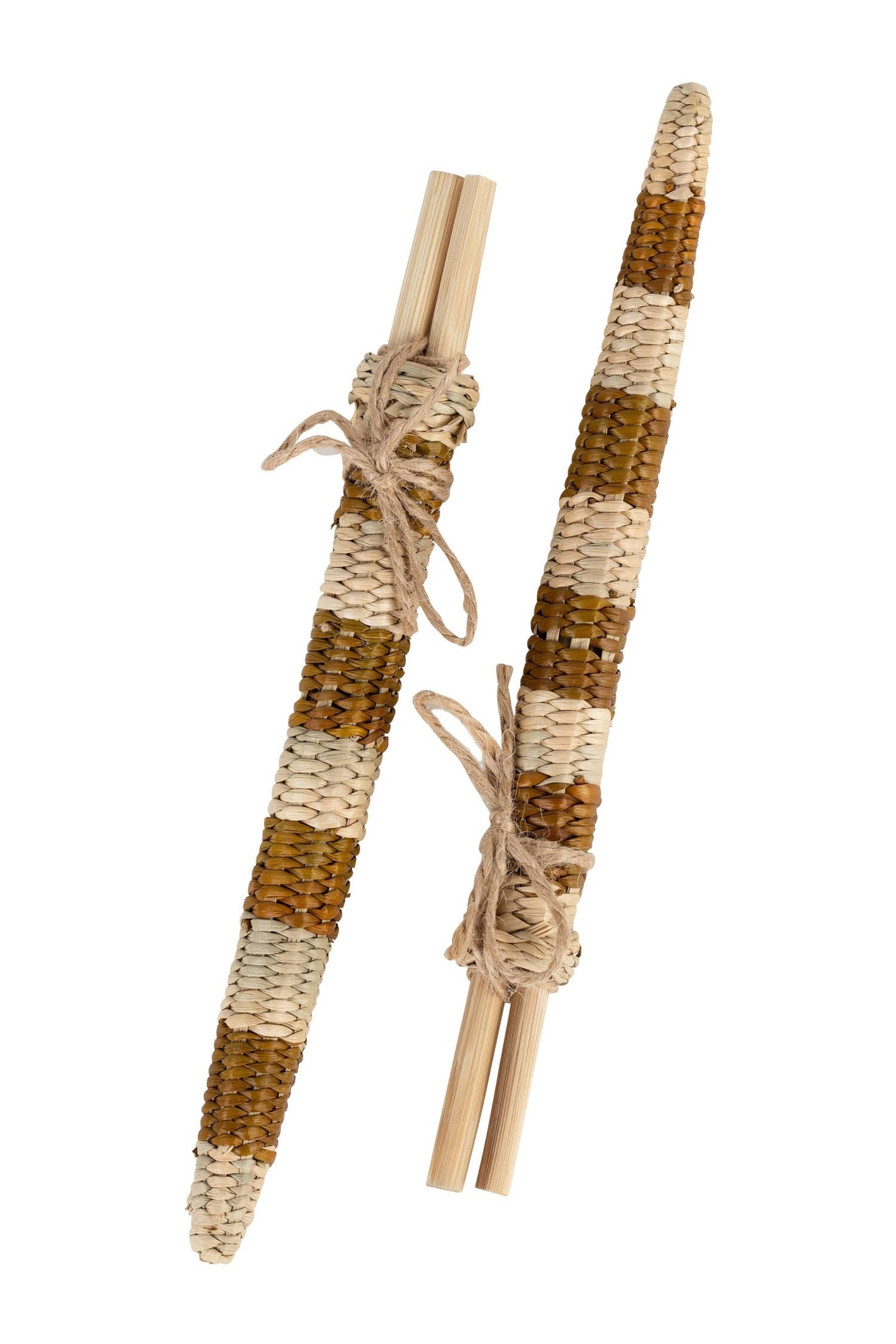 Chopsticks w/case 2 sets bamboo/grass 10L nat/brn
