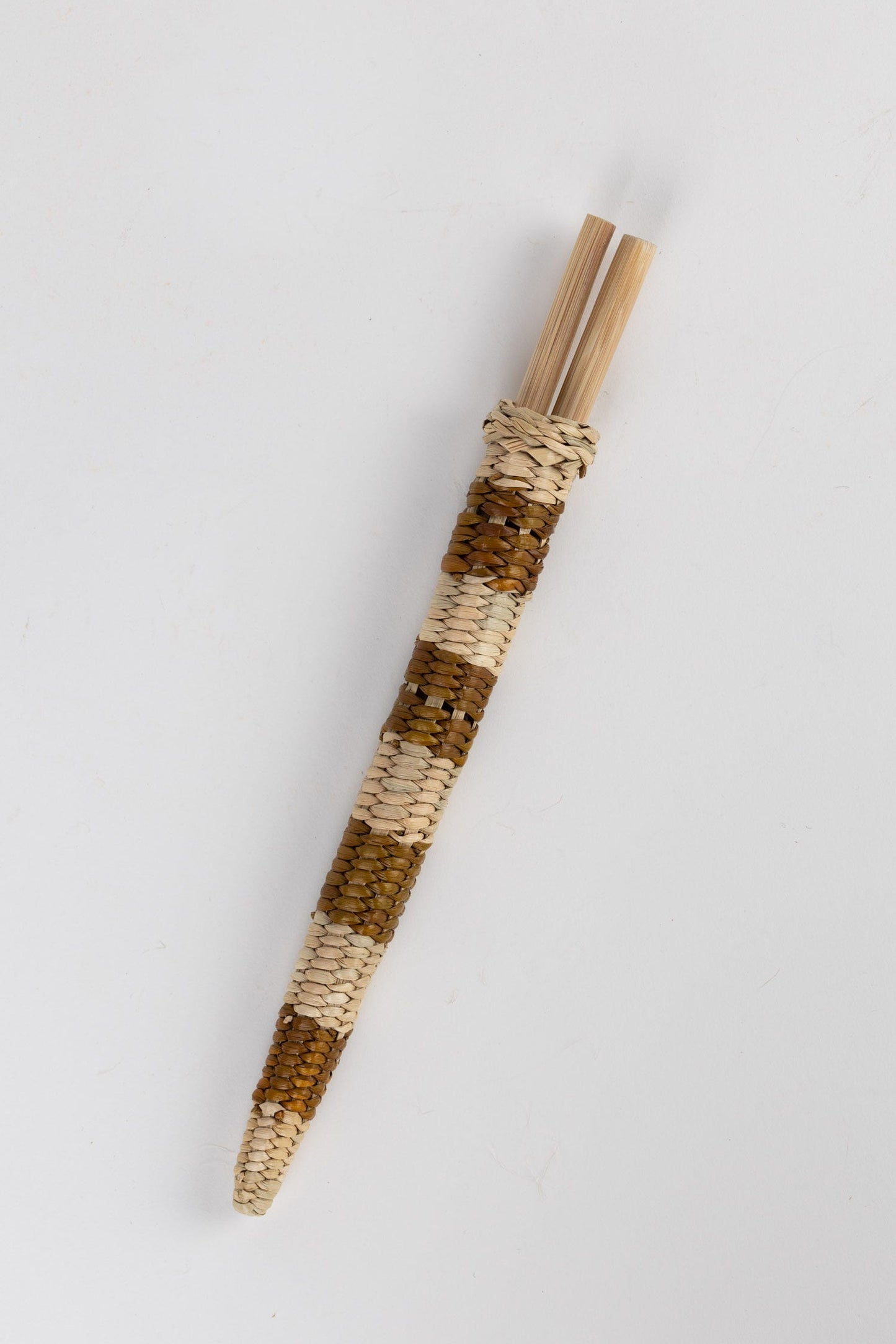 Chopsticks w/case 2 sets bamboo/grass 10L nat/brn