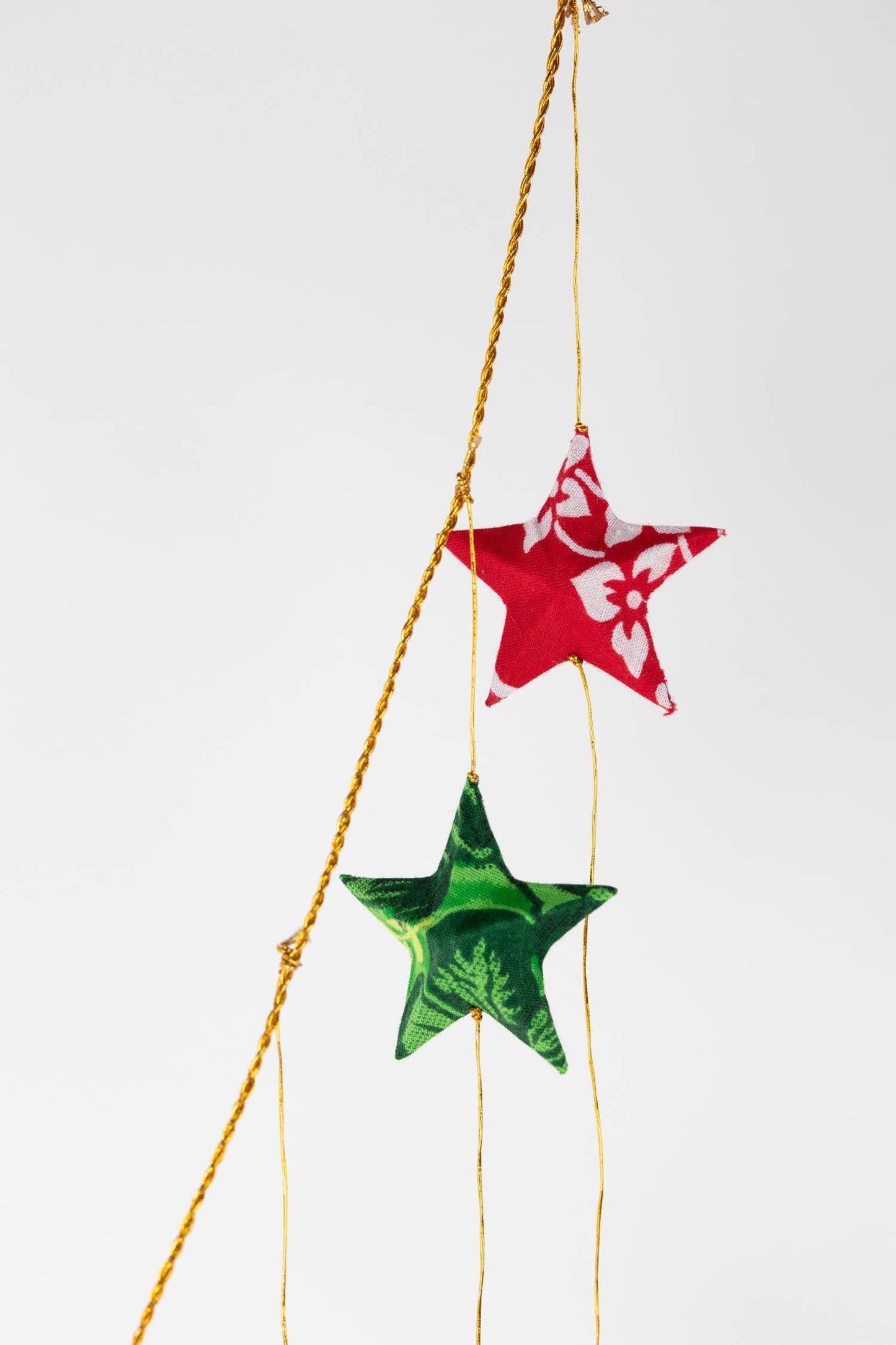 Valance stars upcycled sari 2.25Dx39Wx23H asst
