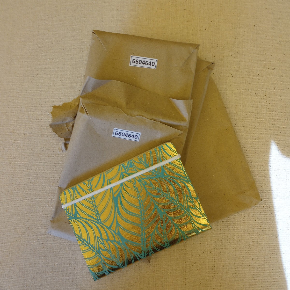 Journal metallic s-print M/3 ppr 4.5x6 gold/green
