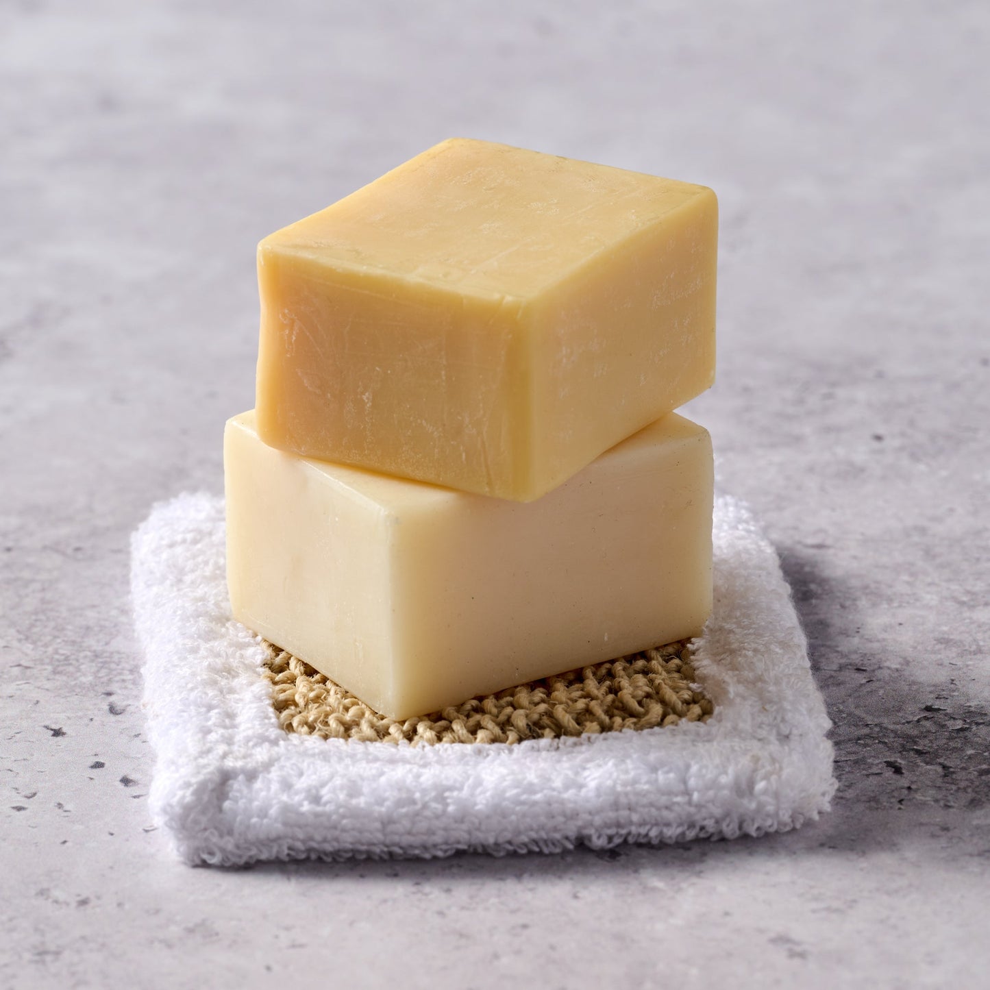 Soap S/2 w/scrubber/basket 3.5SQx1.25H nat/grn