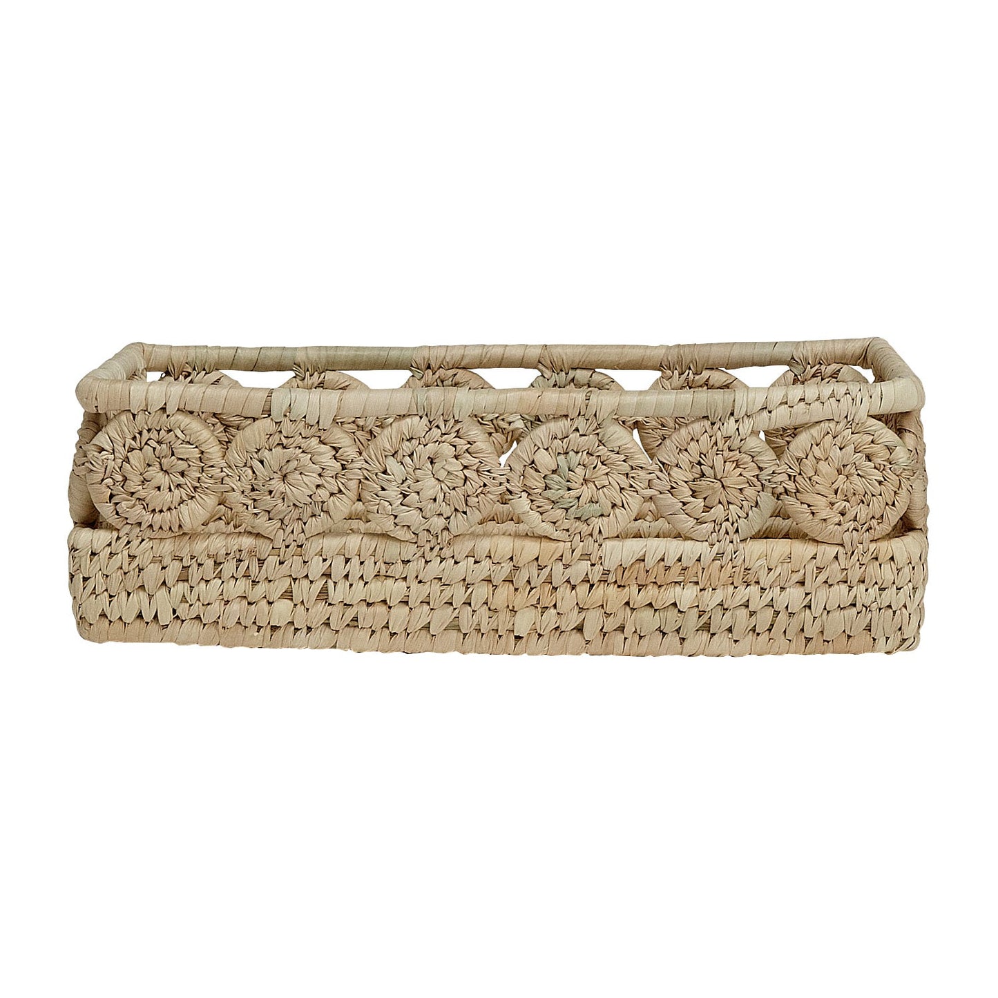 Basket f/bread palm leaf 11x6 nat