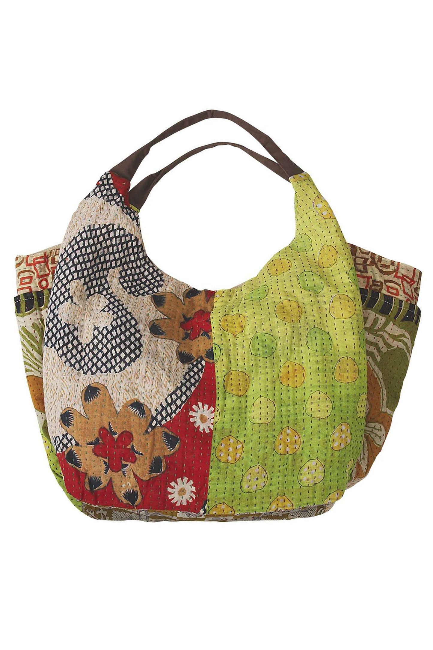 Bag slouchy recyc sari assorted