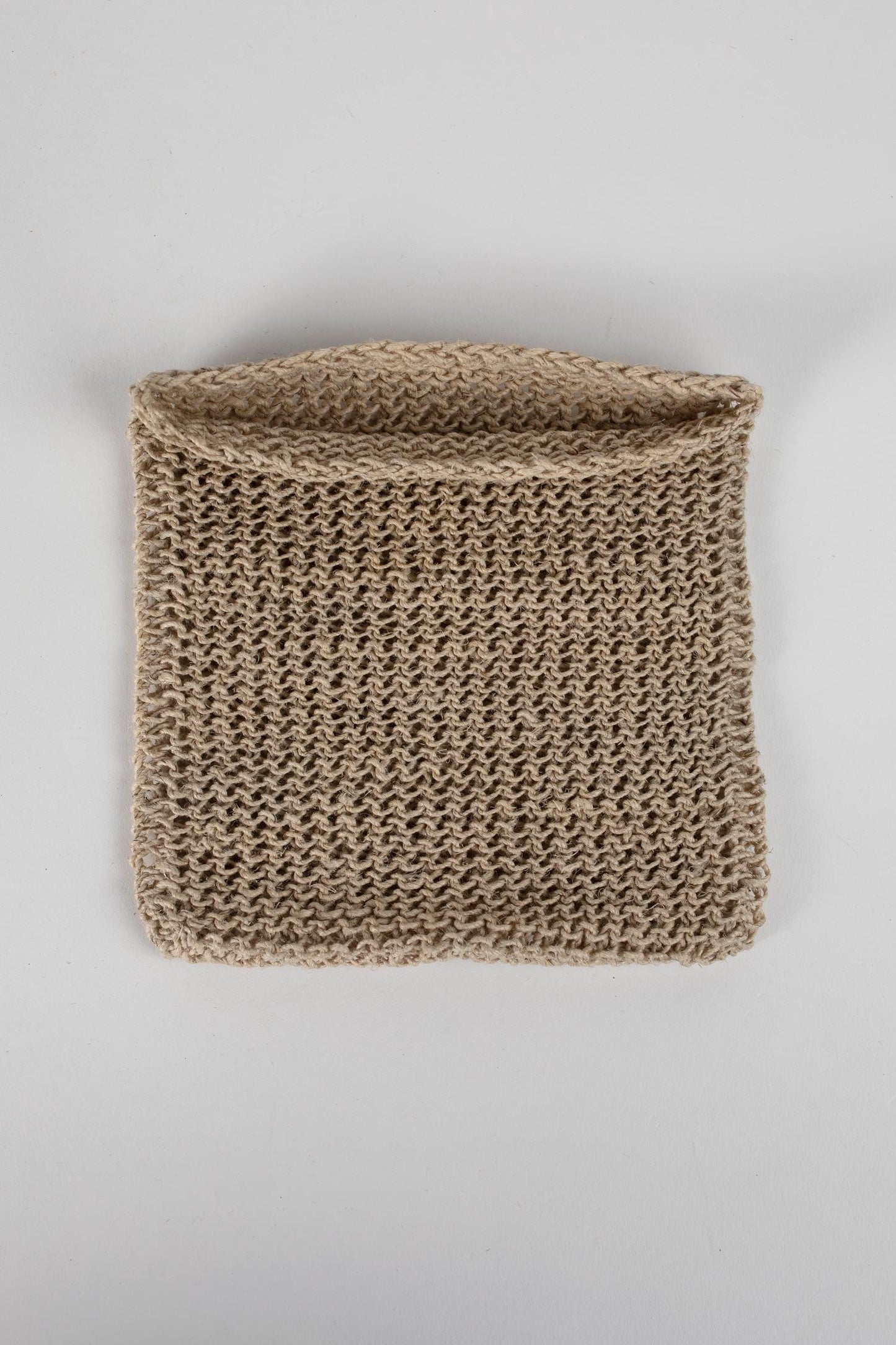 Wash cloth knitted hemp 7sq