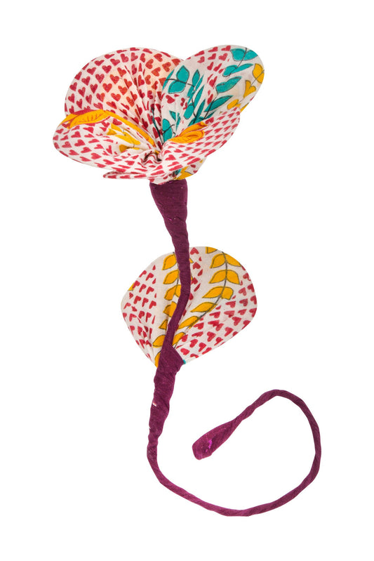 Flower flexible M/3 recycled sari 6Dx20L assorted