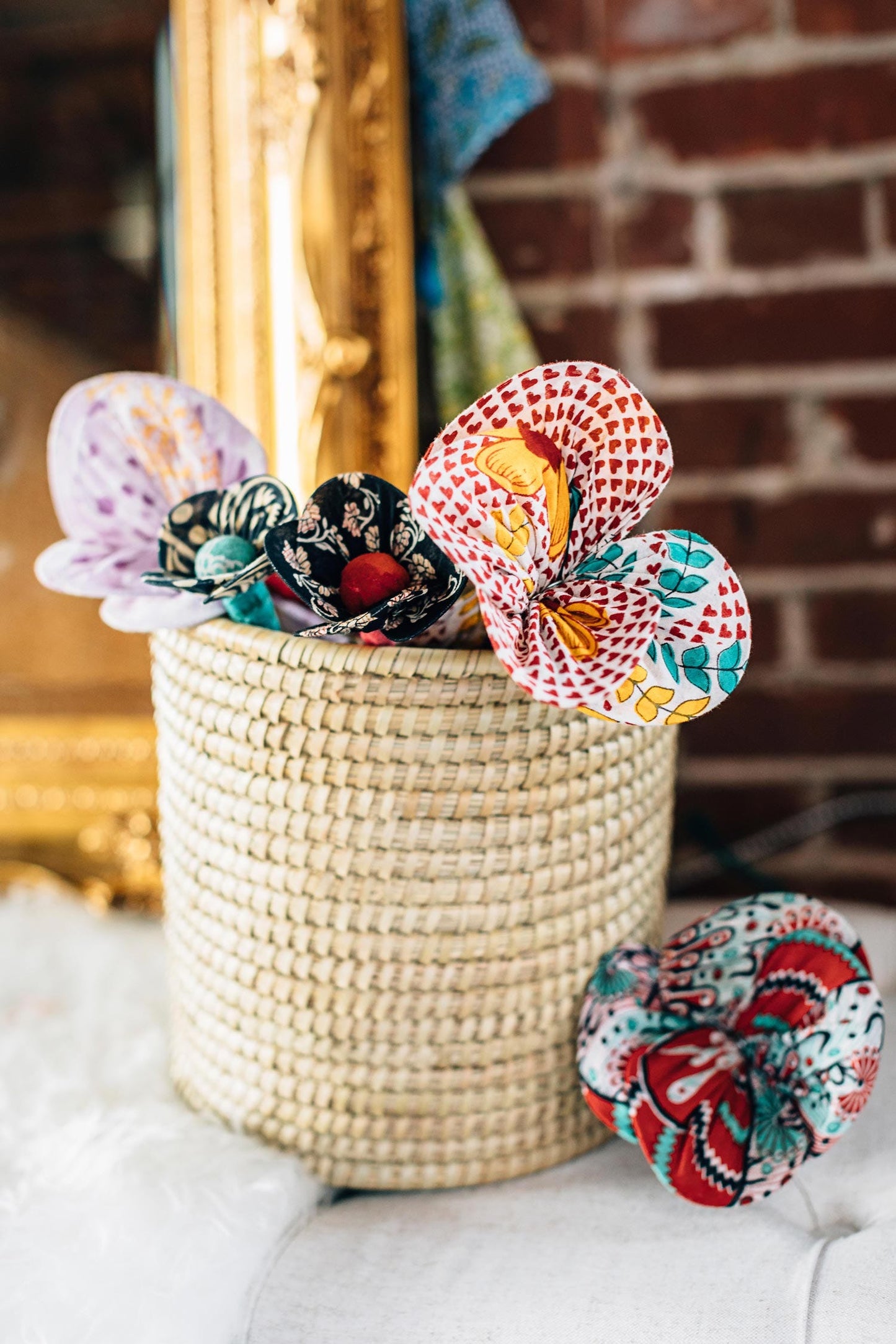 Flower flexible M/3 recycled sari 6Dx20L assorted