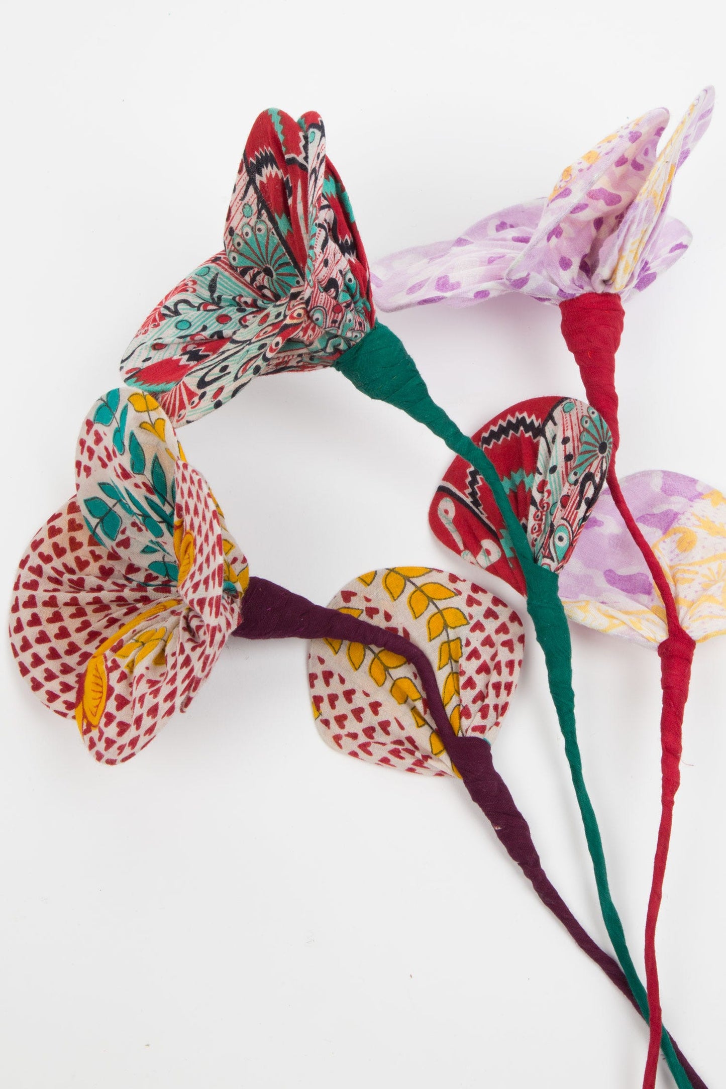 Flower flexible M/3 recycled sari 6Dx20L assorted