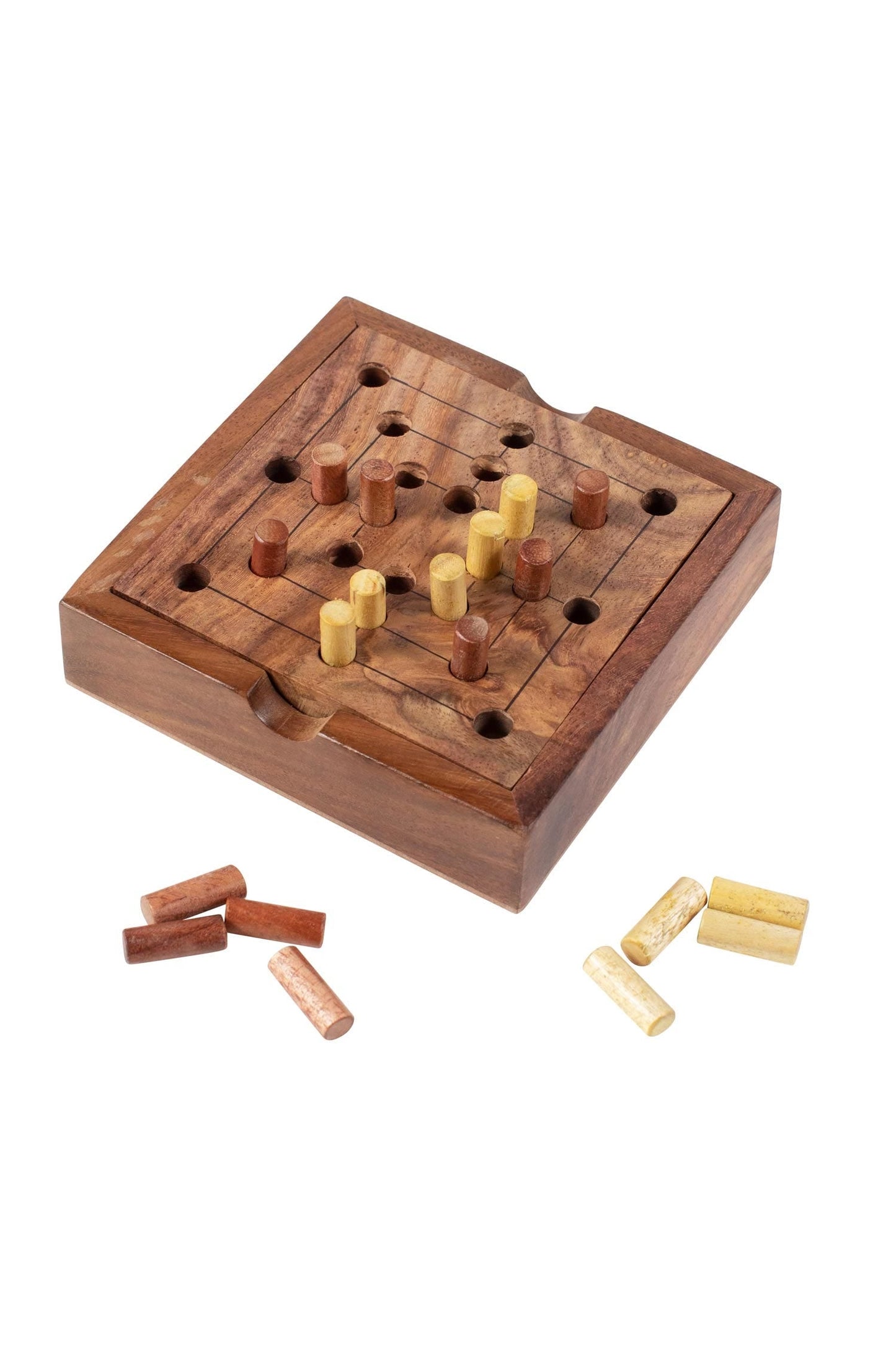 Game Nine Mens Morris wood 4.75sqx1 natural
