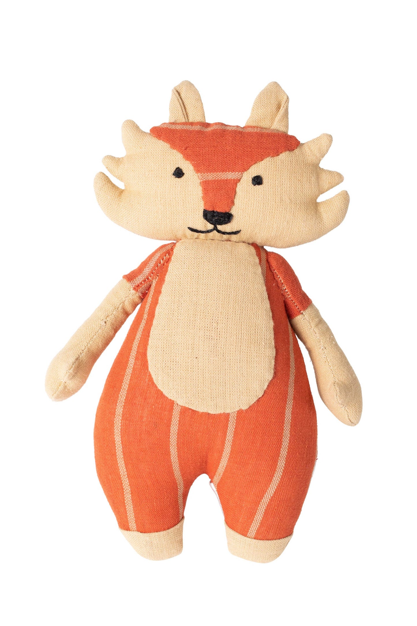 Fox w/adoption card stuffed cotton 7H tan/rust