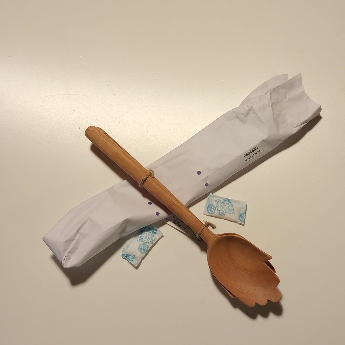 Salad servers good hands s/2 neem wood 13L natural