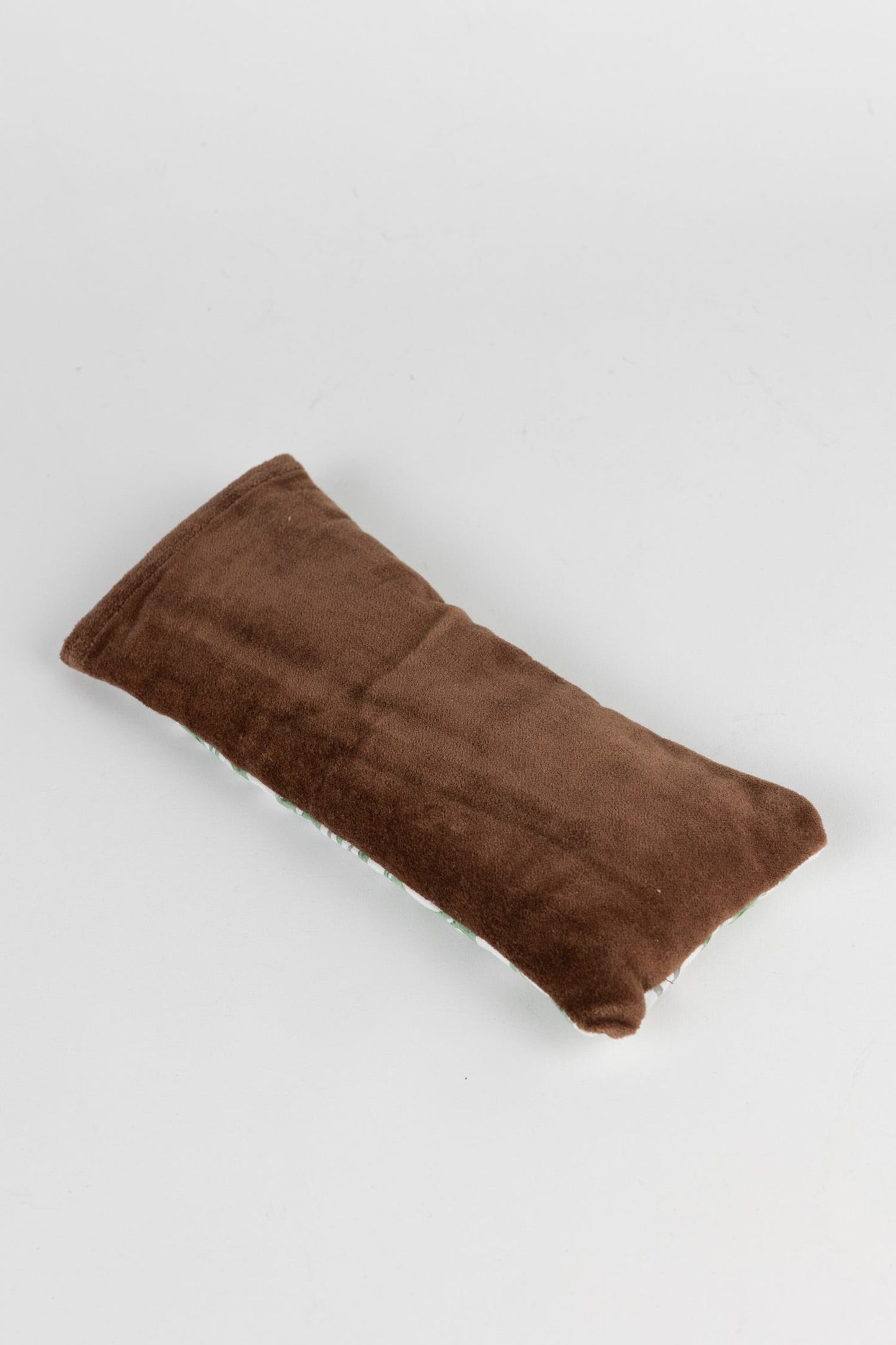 Eye pillow leaves cttn/rice/lavendar 9x4 brn/grn