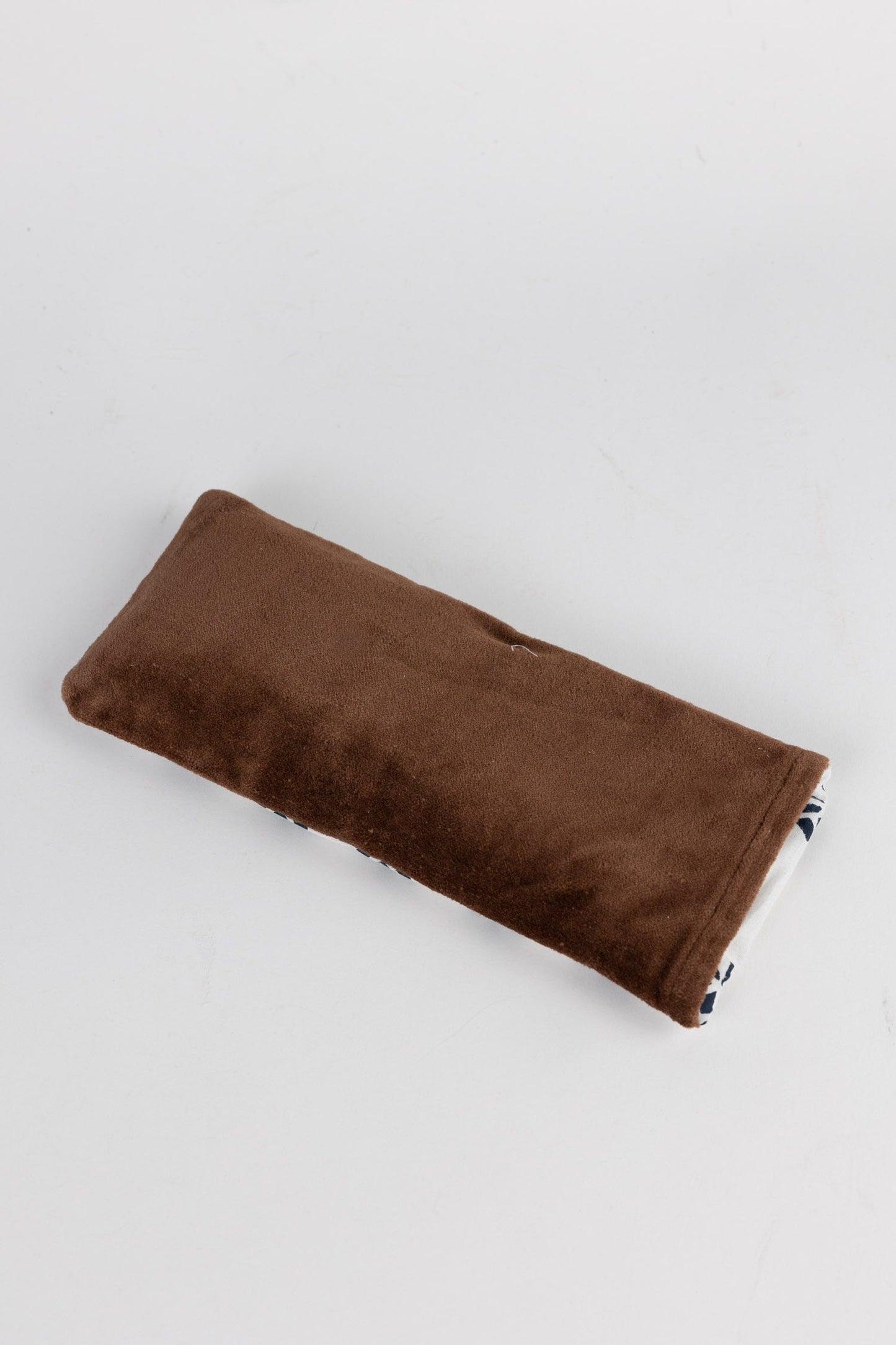 Eye pillow buds cttn/rice/lavendar 9x4 brn/navy