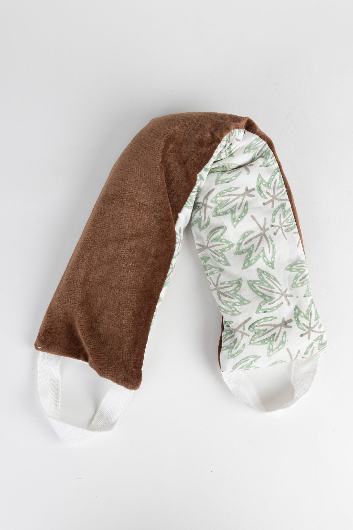 Body wrap leaves cttn/lavander 23Lx5 grn/wht/brn
