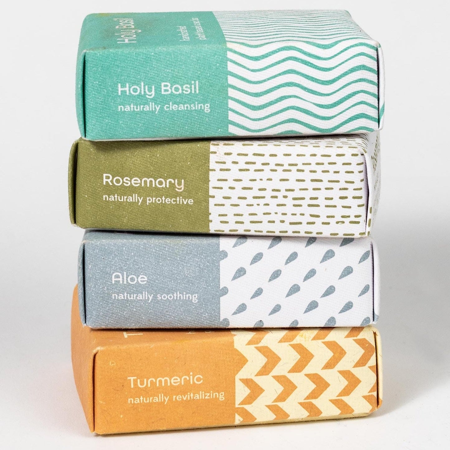 Soap holy basil M/5 3.2oz pale green/white