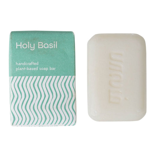 Soap holy basil M/5 3.2oz pale green/white
