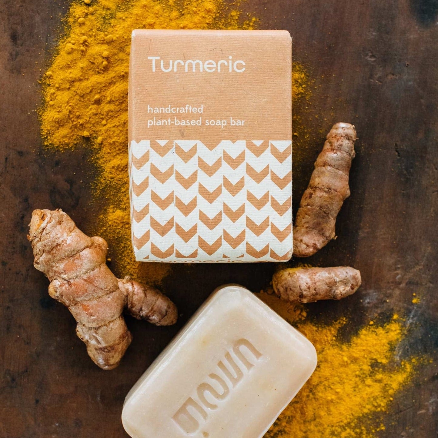 Soap turmeric M/5 3.2oz mustard/white