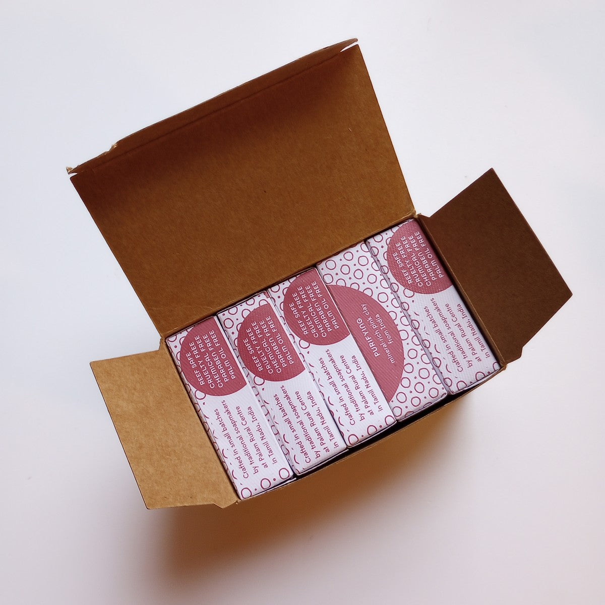 Shampoo bar M/5 pink clay/goat milk 3.2oz pink/wht