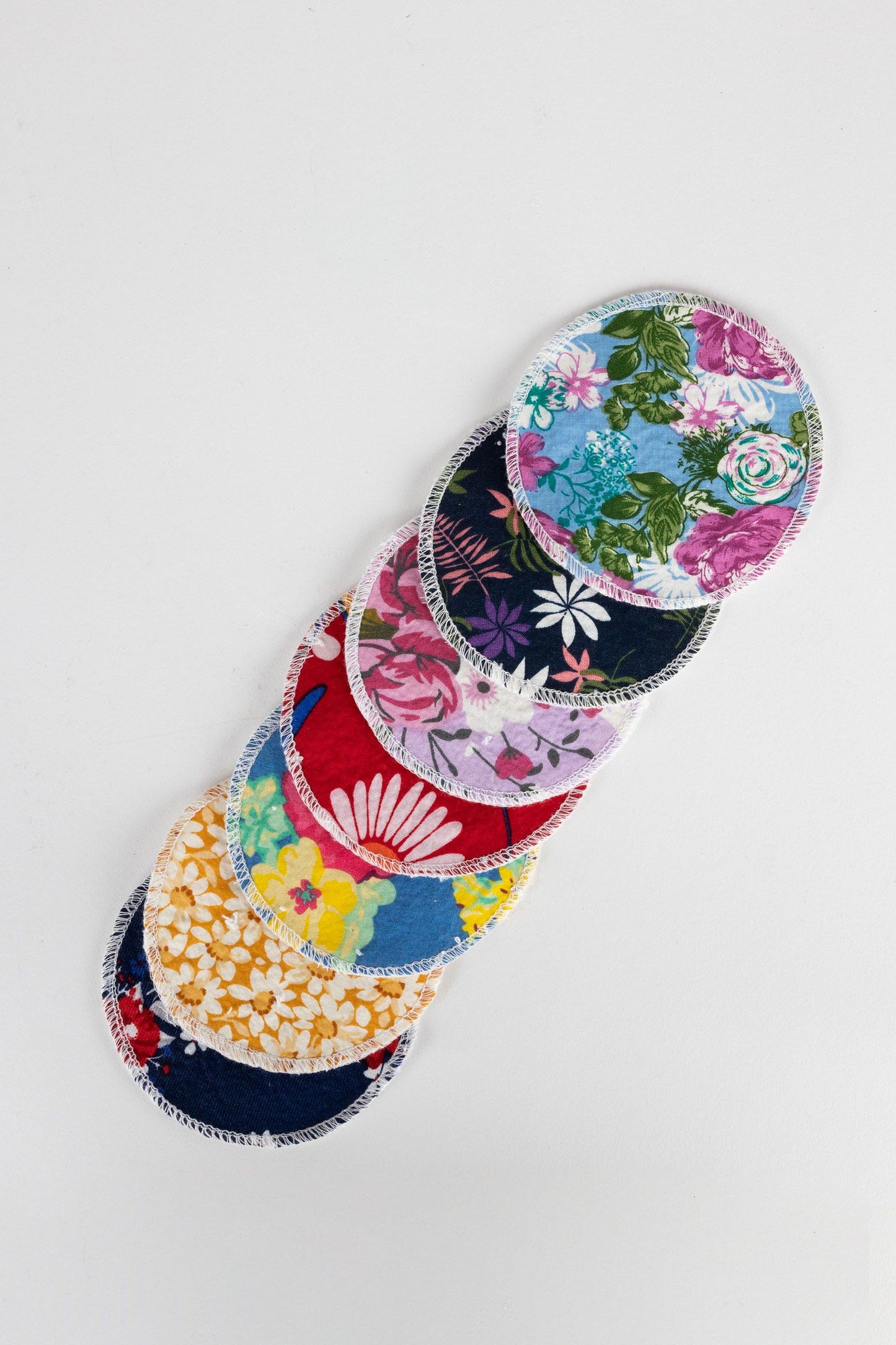 Makeup remover pads set/7 cotton 3.5D assorted