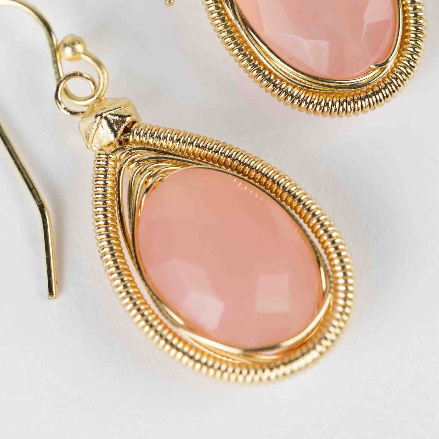 Rose Onyx Drop Earrings - Default Title (6828890)