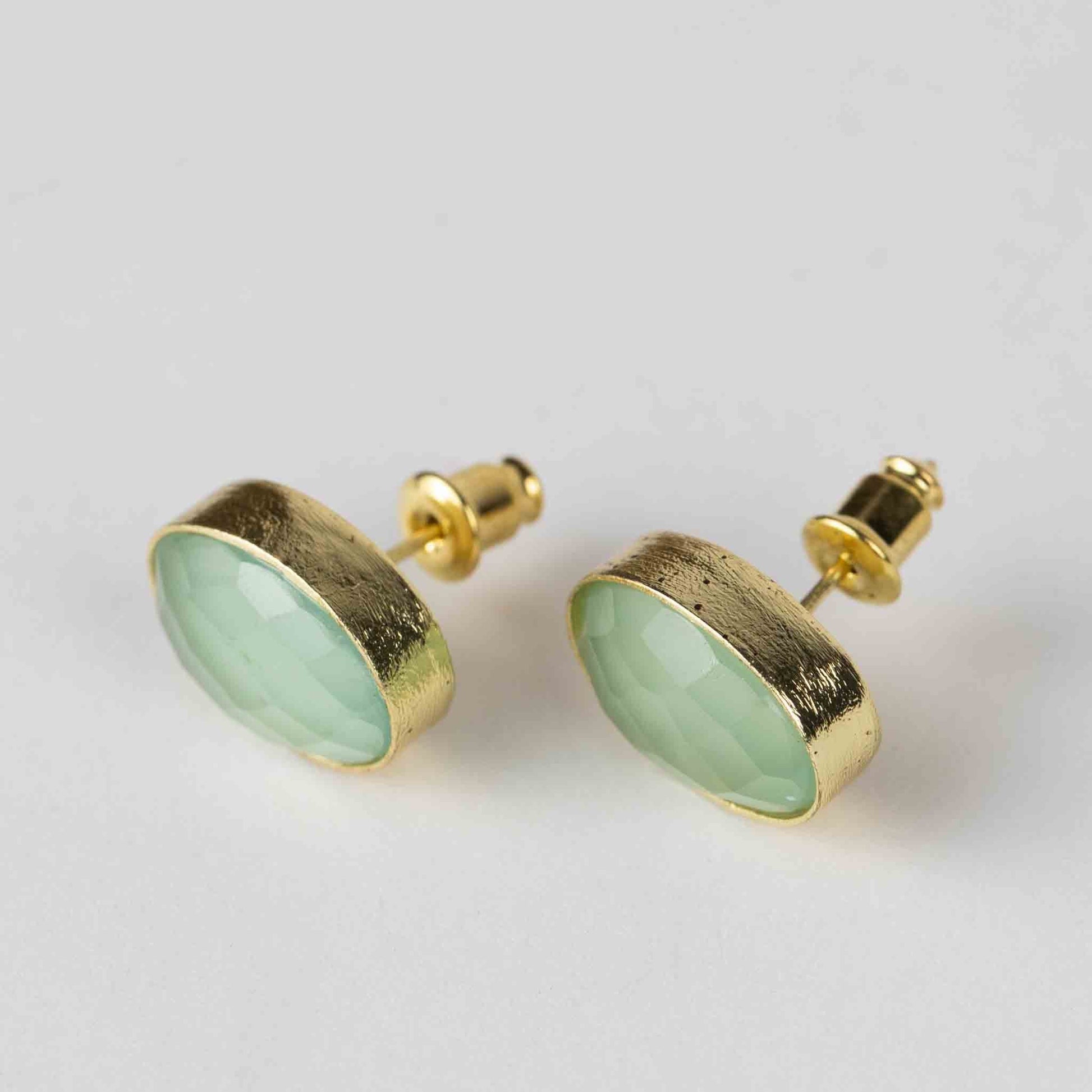 Shanti Green Onyx Stud Earrings - Default Title (6828930)