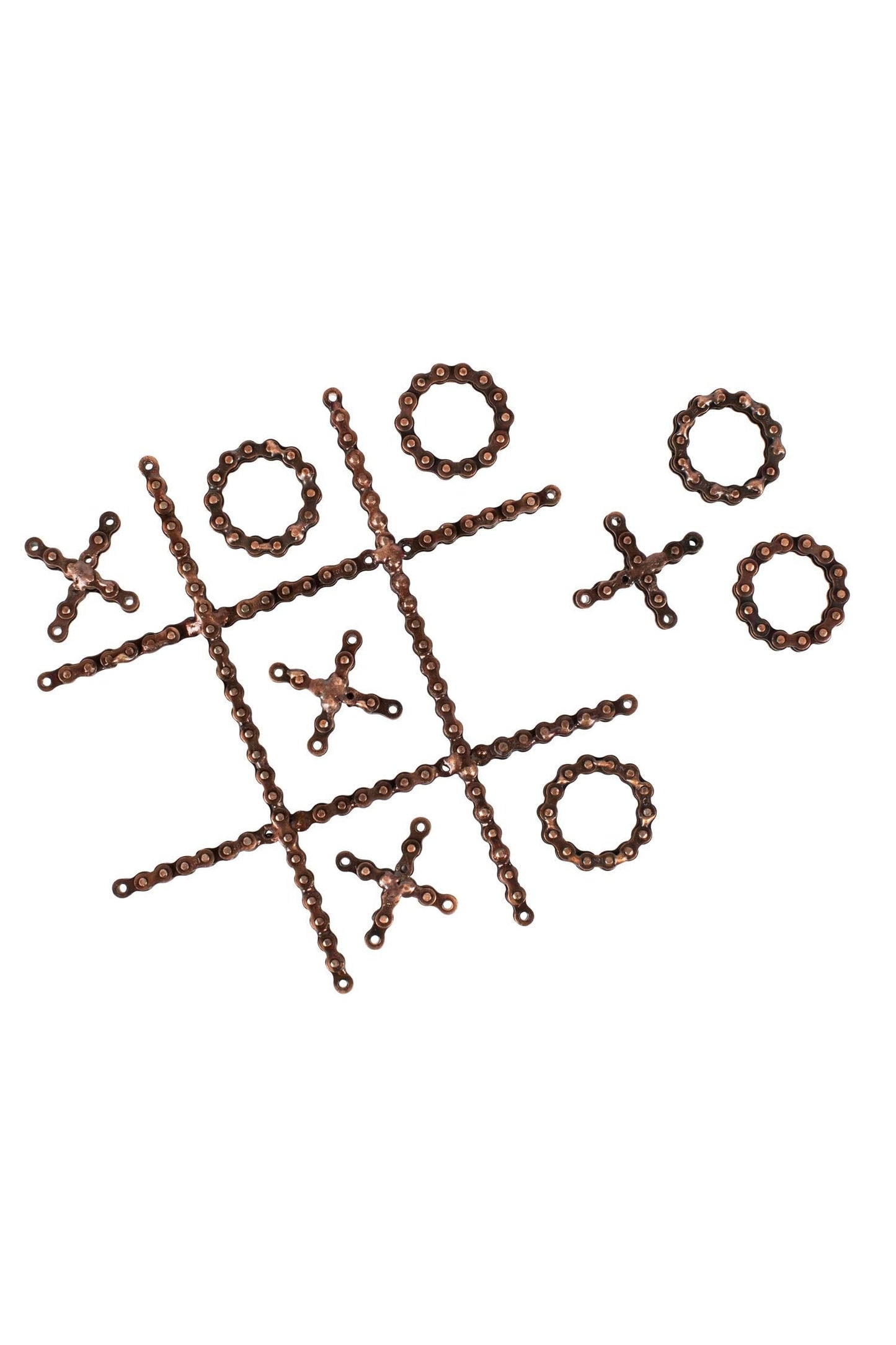 Tic tac toe bike chain 6.5sq brown