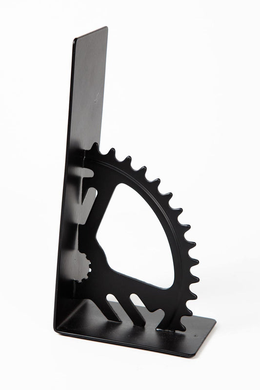 Bookends bike gear metal 3Wx8H black CA