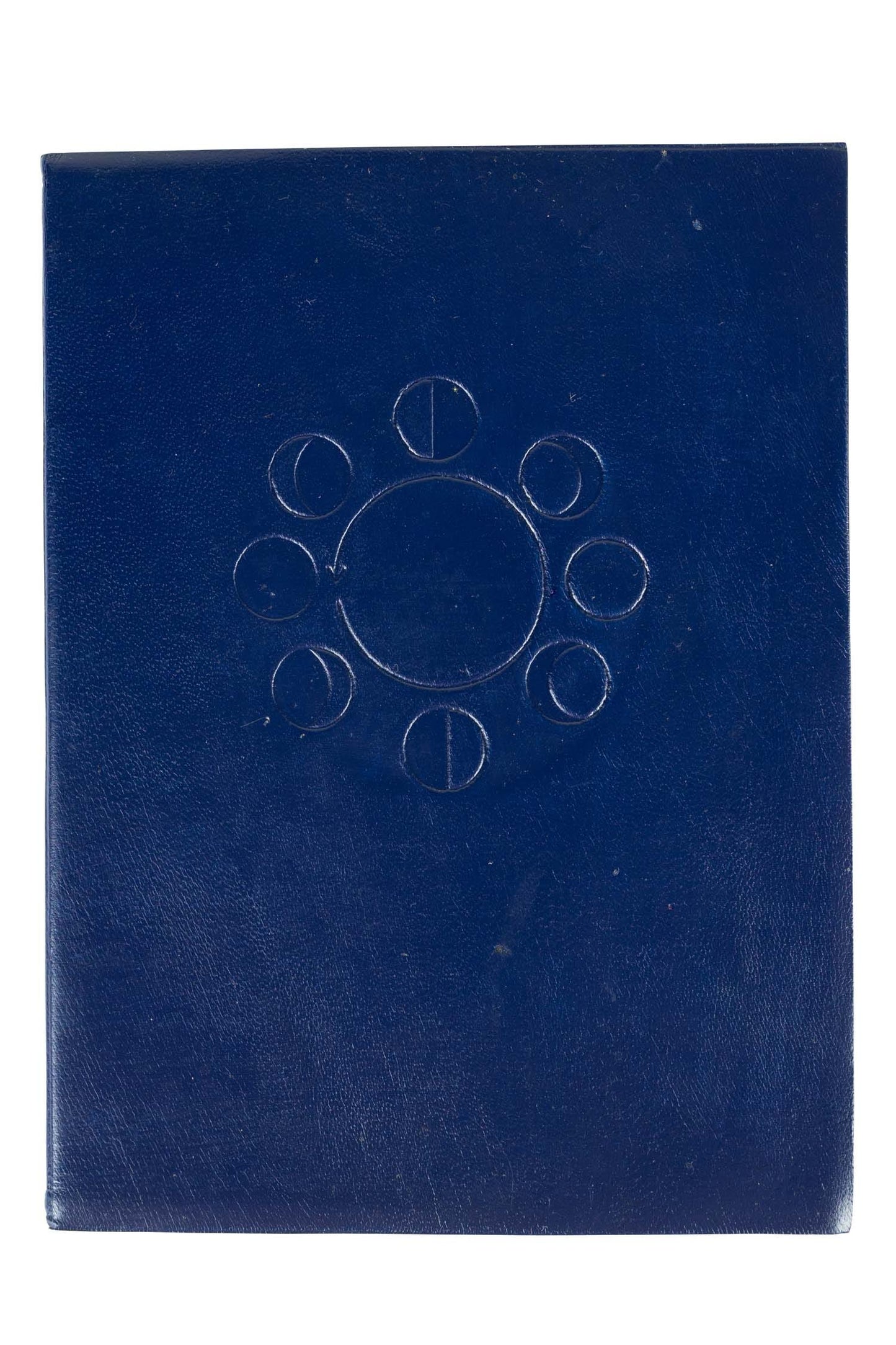 Journal blue moon phases ppr/leather 8x6 navy/crm