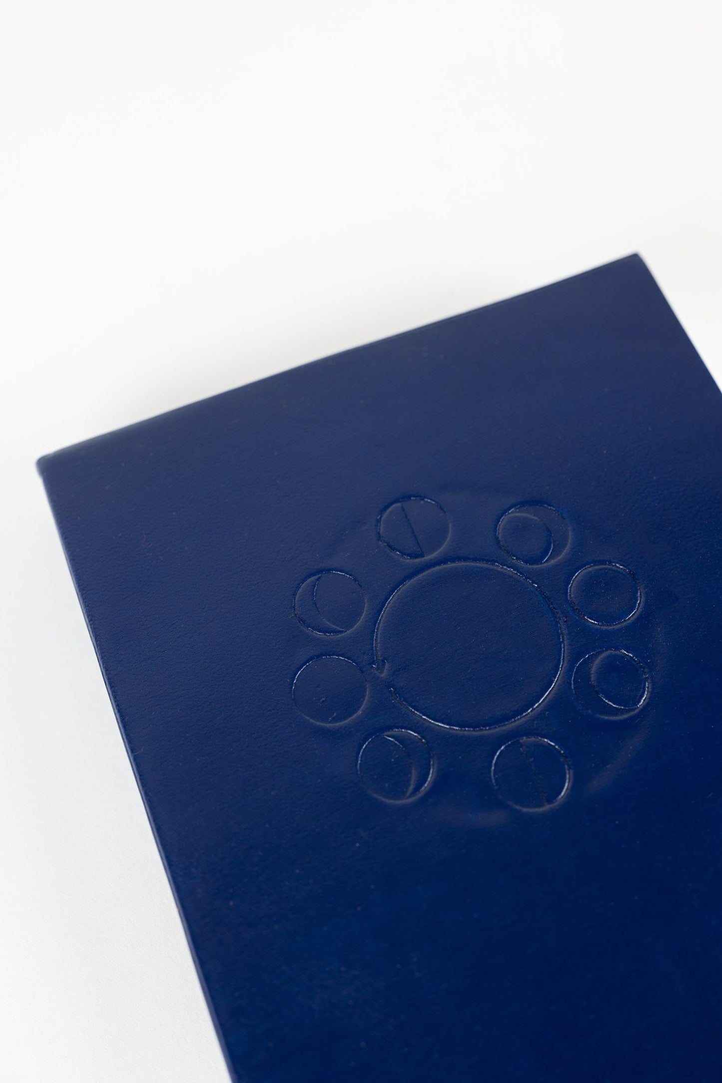 Journal blue moon phases ppr/leather 8x6 navy/crm