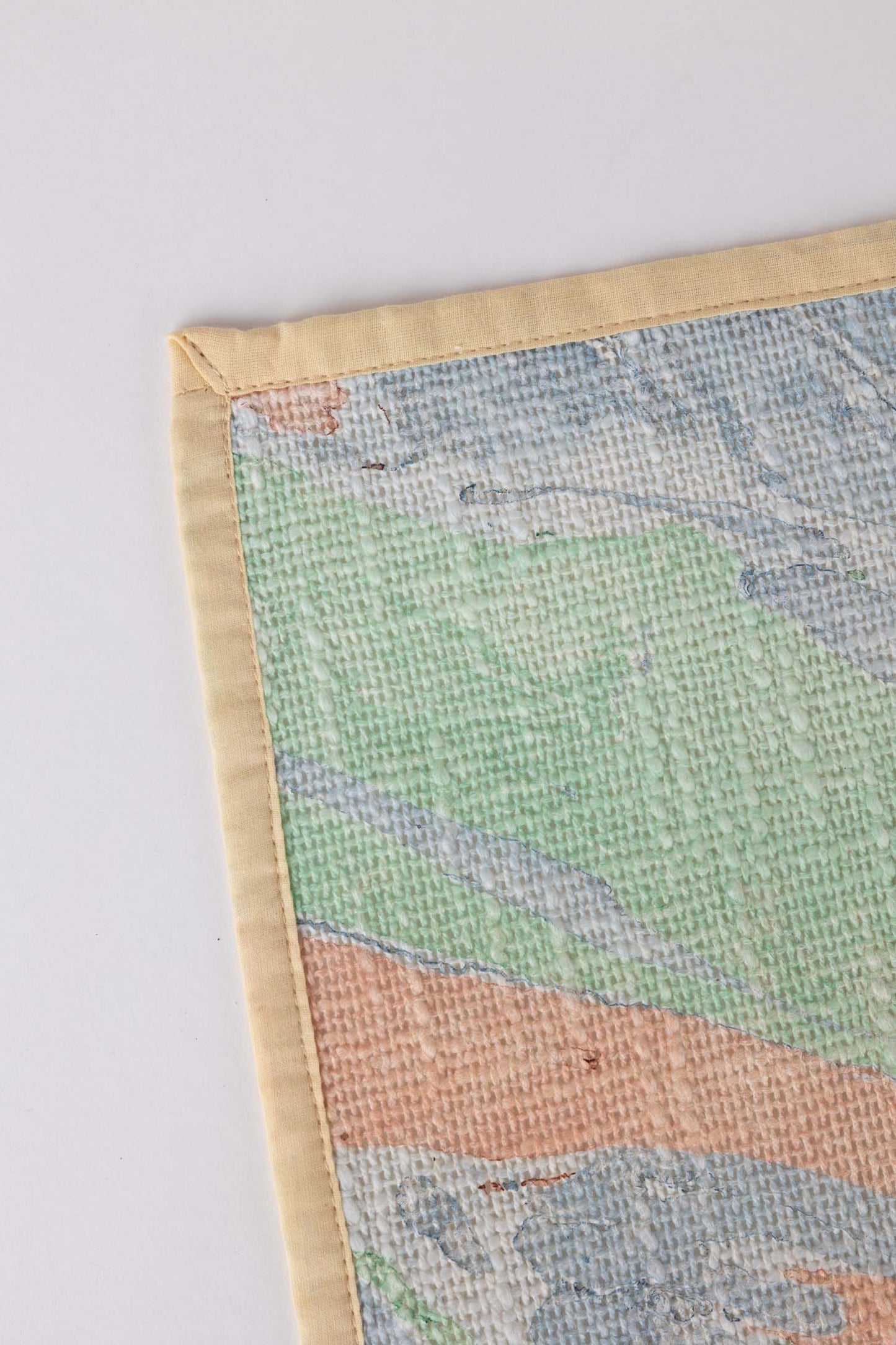 Placemat marbelized ocean days cotton19x14 pastel