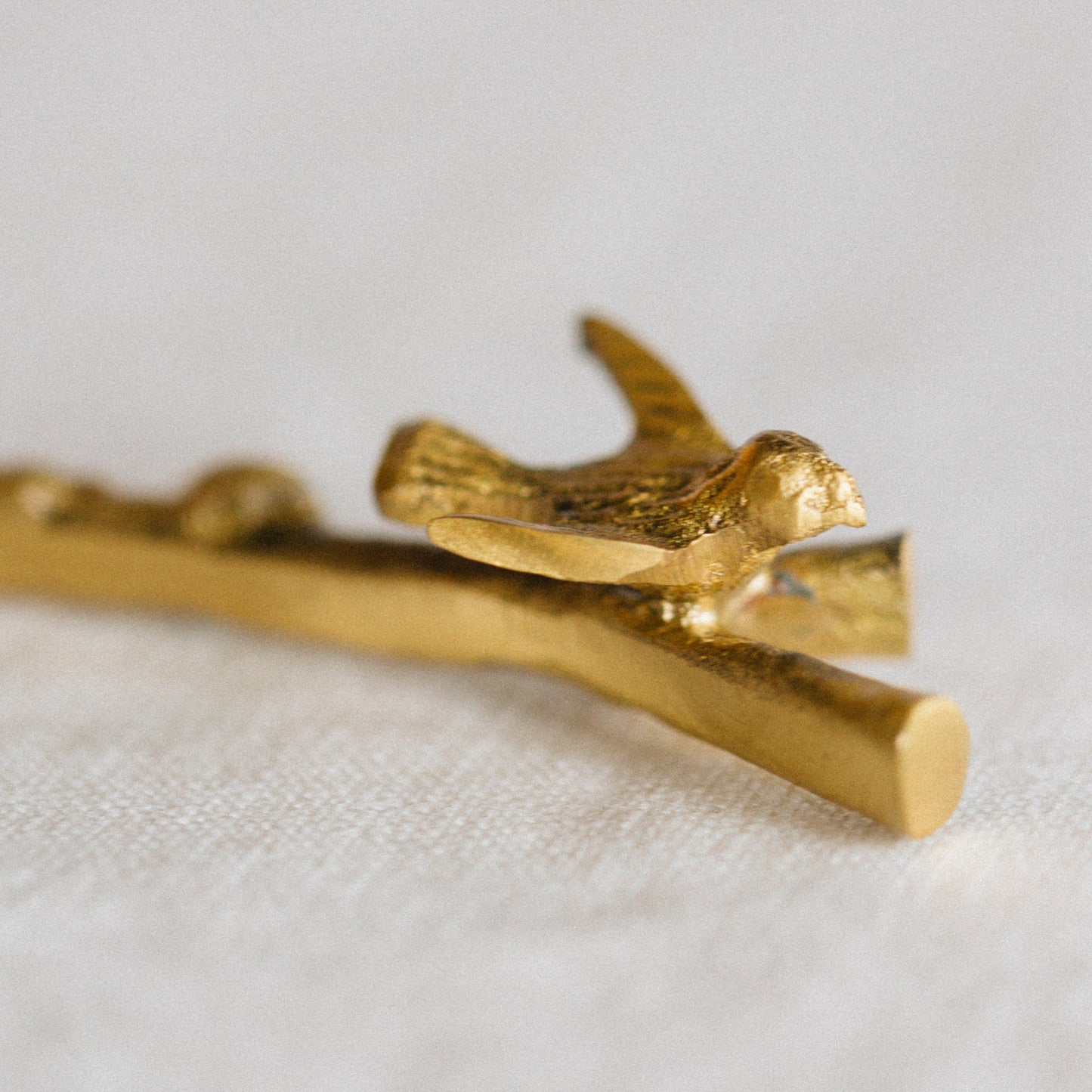 Utensils s/3 bird/branch/flwr brass 3.5-5.5L brass