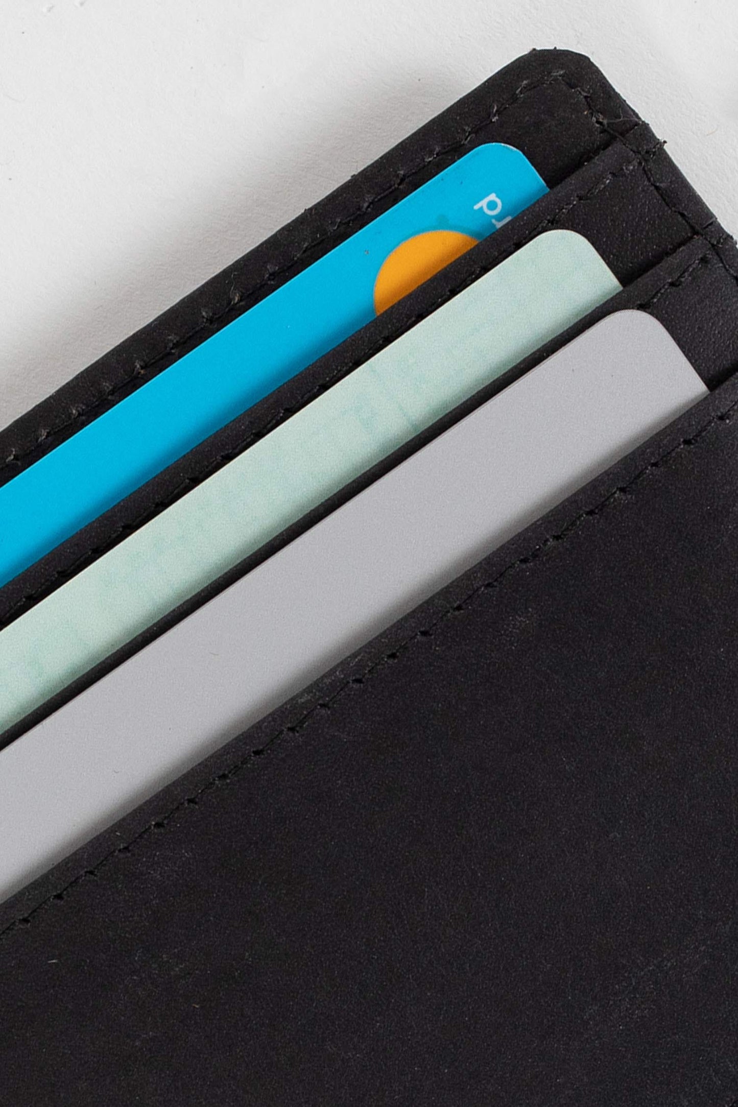 Cardholder smooth eco leather 4Wx3.25H black