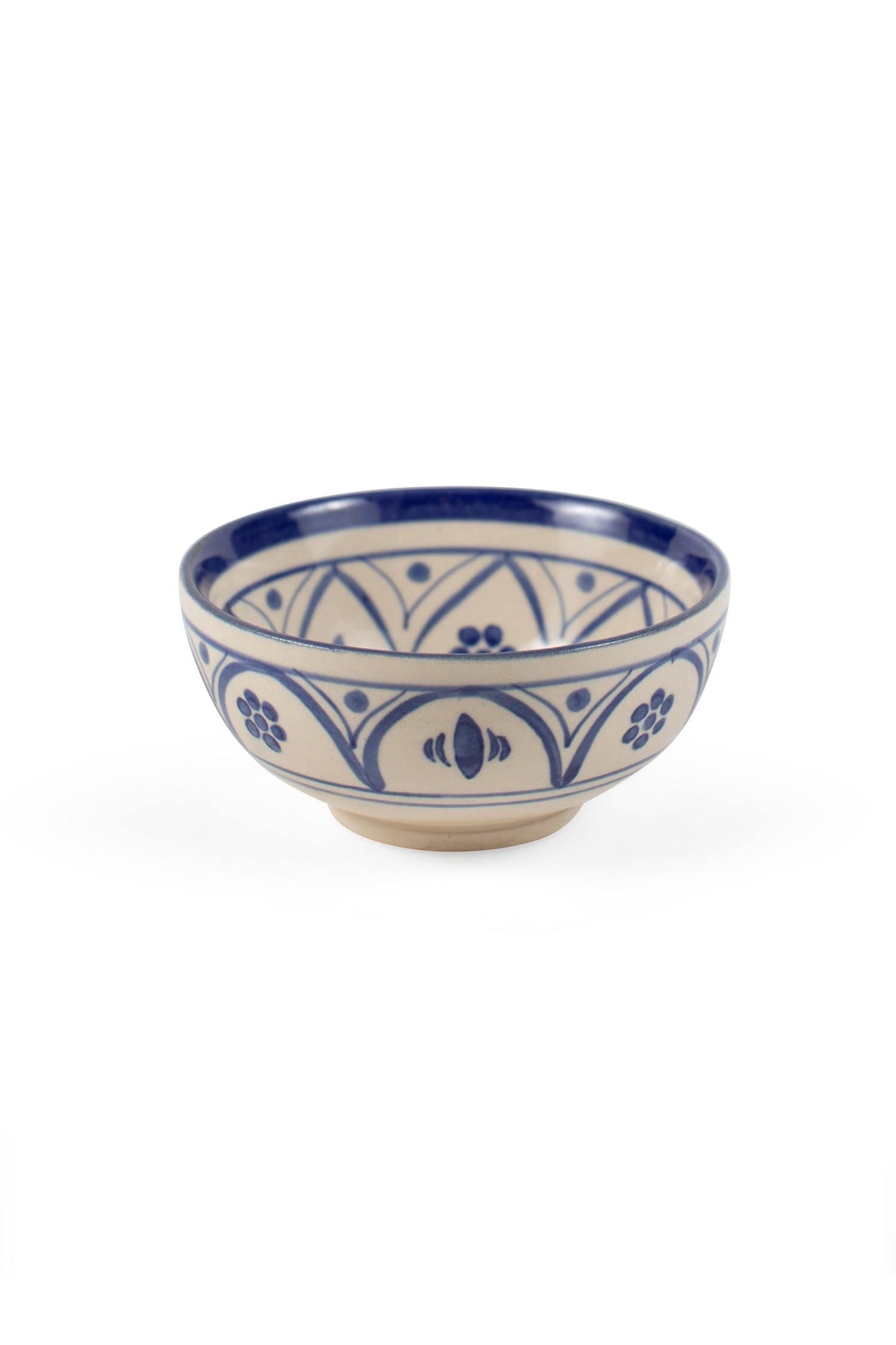 Bowl center flower M/2 ceramic 5Dx2H blue/white