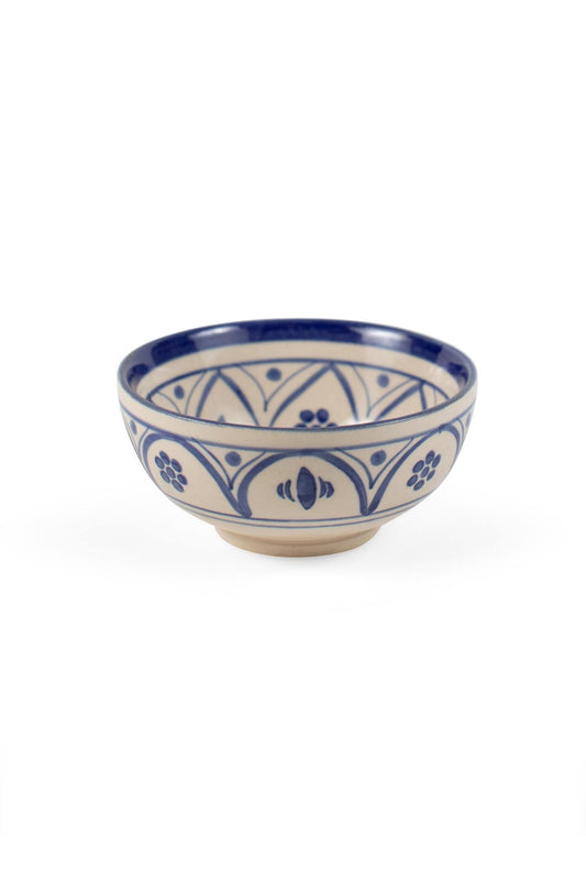 Bowl center flower M/2 ceramic 5Dx2H blue/white