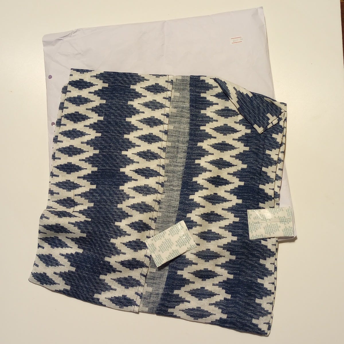 Topper geo diamonds viscose 30L blue/white