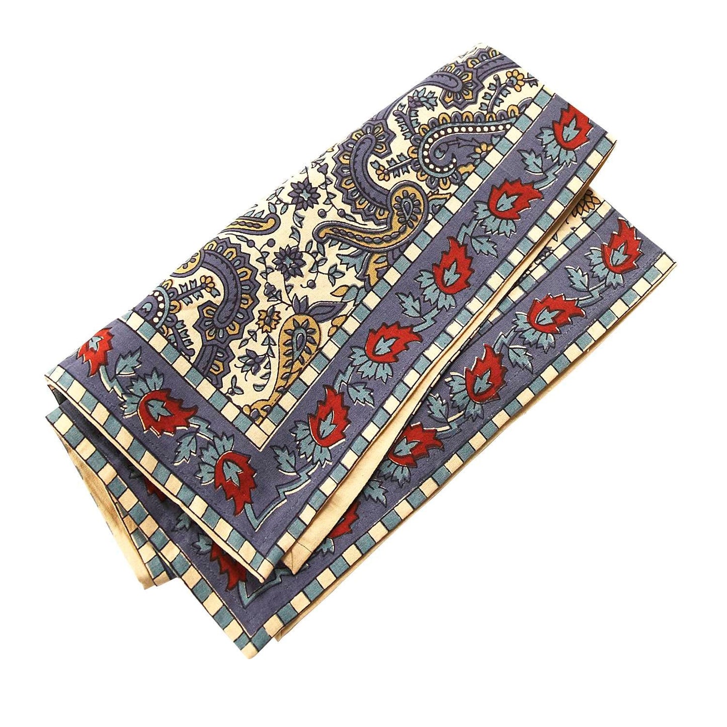 Napkin M/4 psly/vine 20sq blu/red
