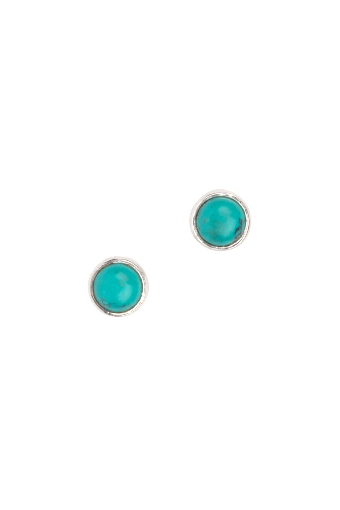 Earrings post tiny trq/strlg .25Dtrq/silv