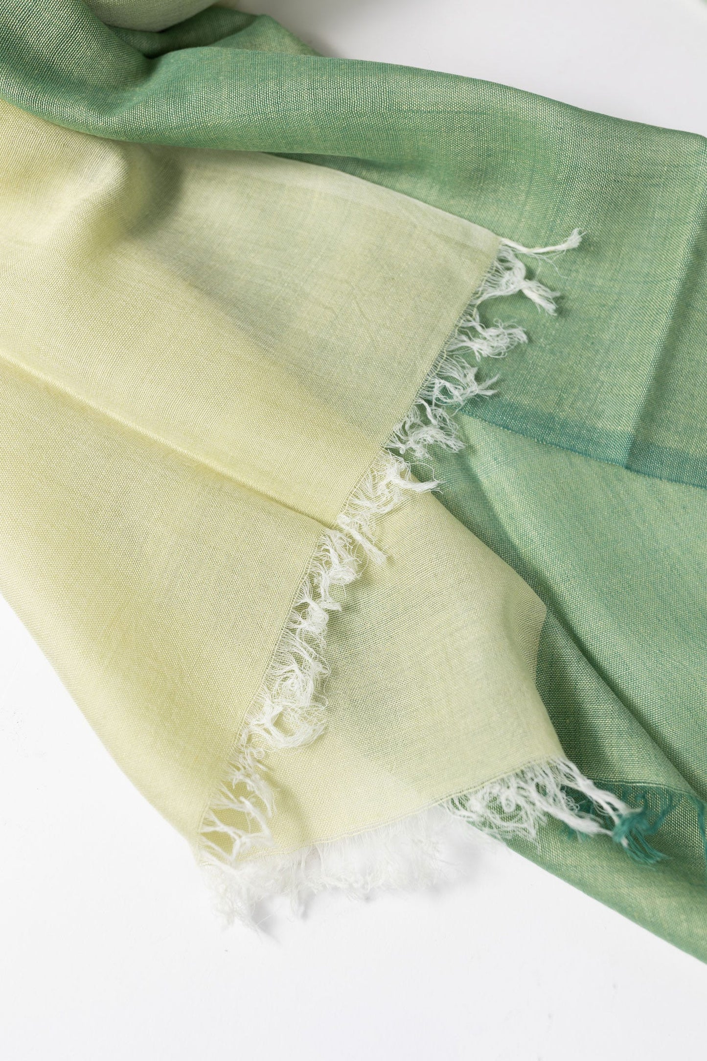 Scarf 4 evergreen blocks cttn/viscose 70x20 greens