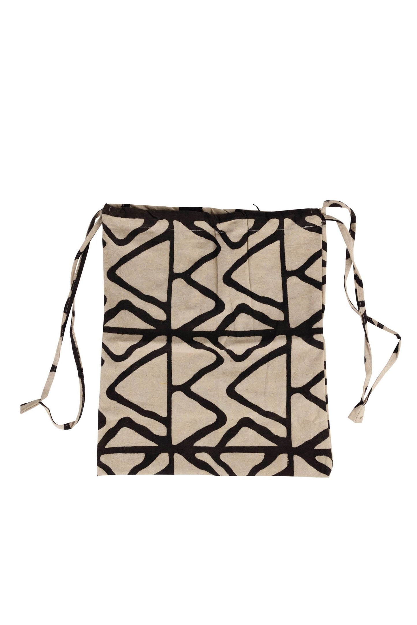 Gift bag drawstring M/3 block print 12Wx15H asst