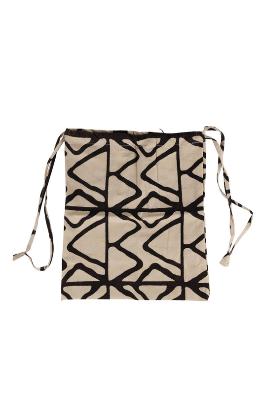 Gift bag drawstring M/3 block print 12Wx15H asst