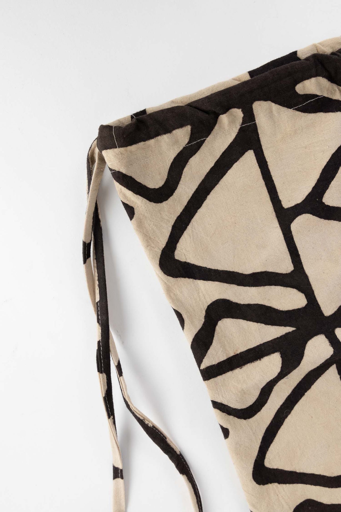 Gift bag drawstring M/3 block print 12Wx15H asst