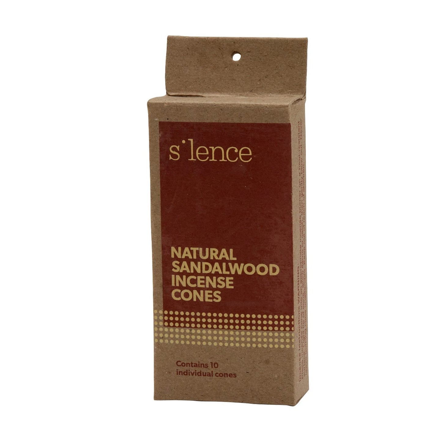 Incense cones sandalwood P/10 brown