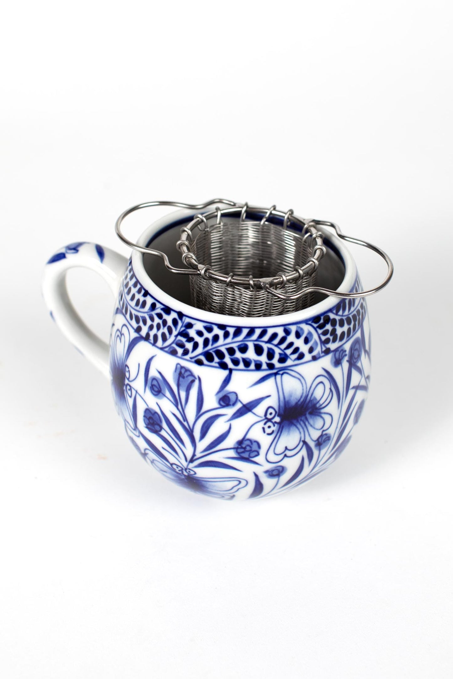 Tea strainer woven stainless steel 2Dx4Wx3H silver
