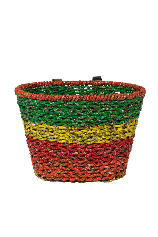 Basket f/bike candy wrapper/tire/mtl 12Lx9x9 multi