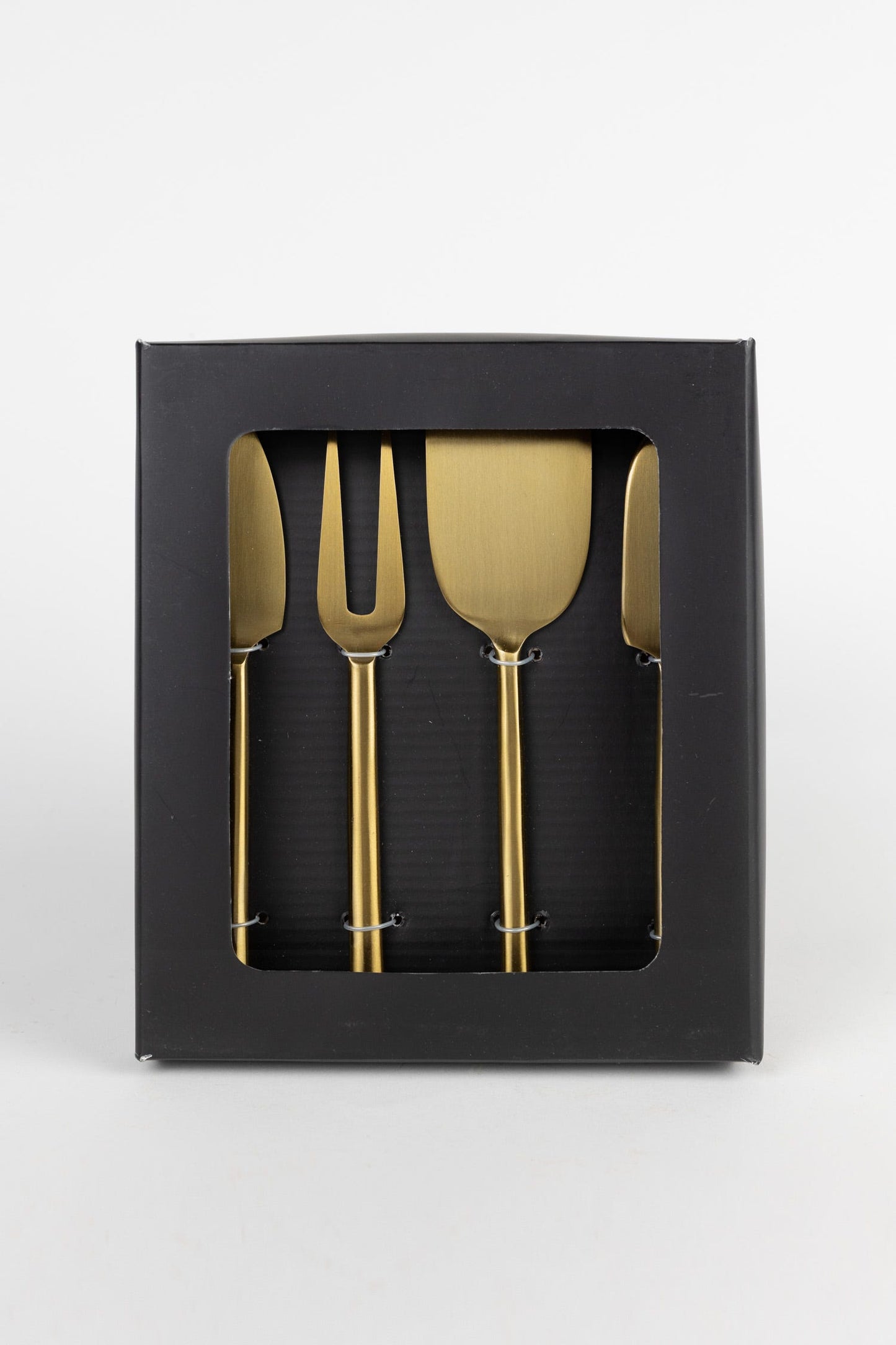 Cheese servers clean lines s/4 w/box mtl 7L brass