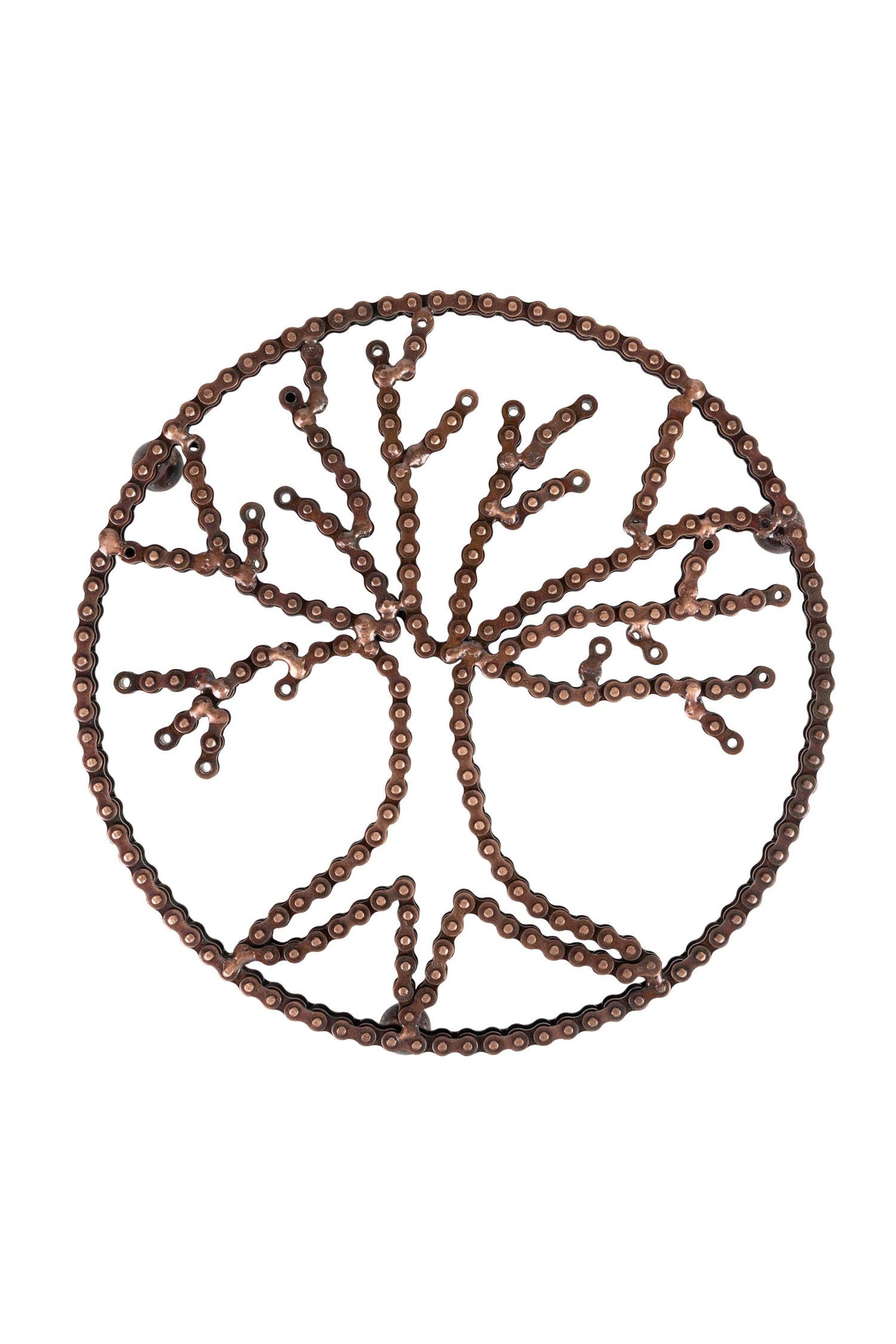 Trivet tree bike chain metal 7.5D bronze