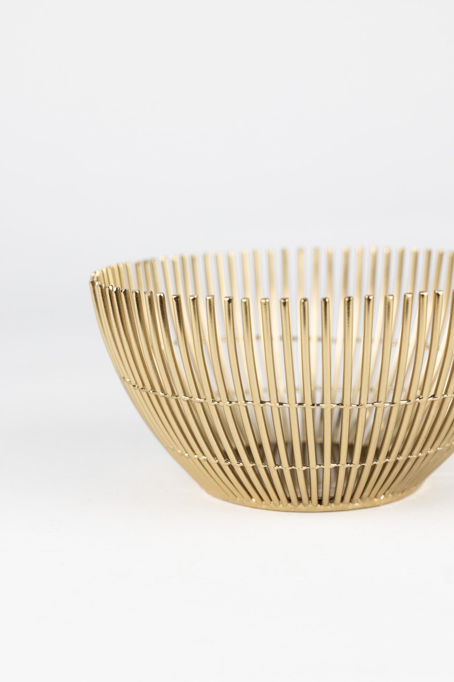 Bowl round sunburst iron 6Dx3H brass