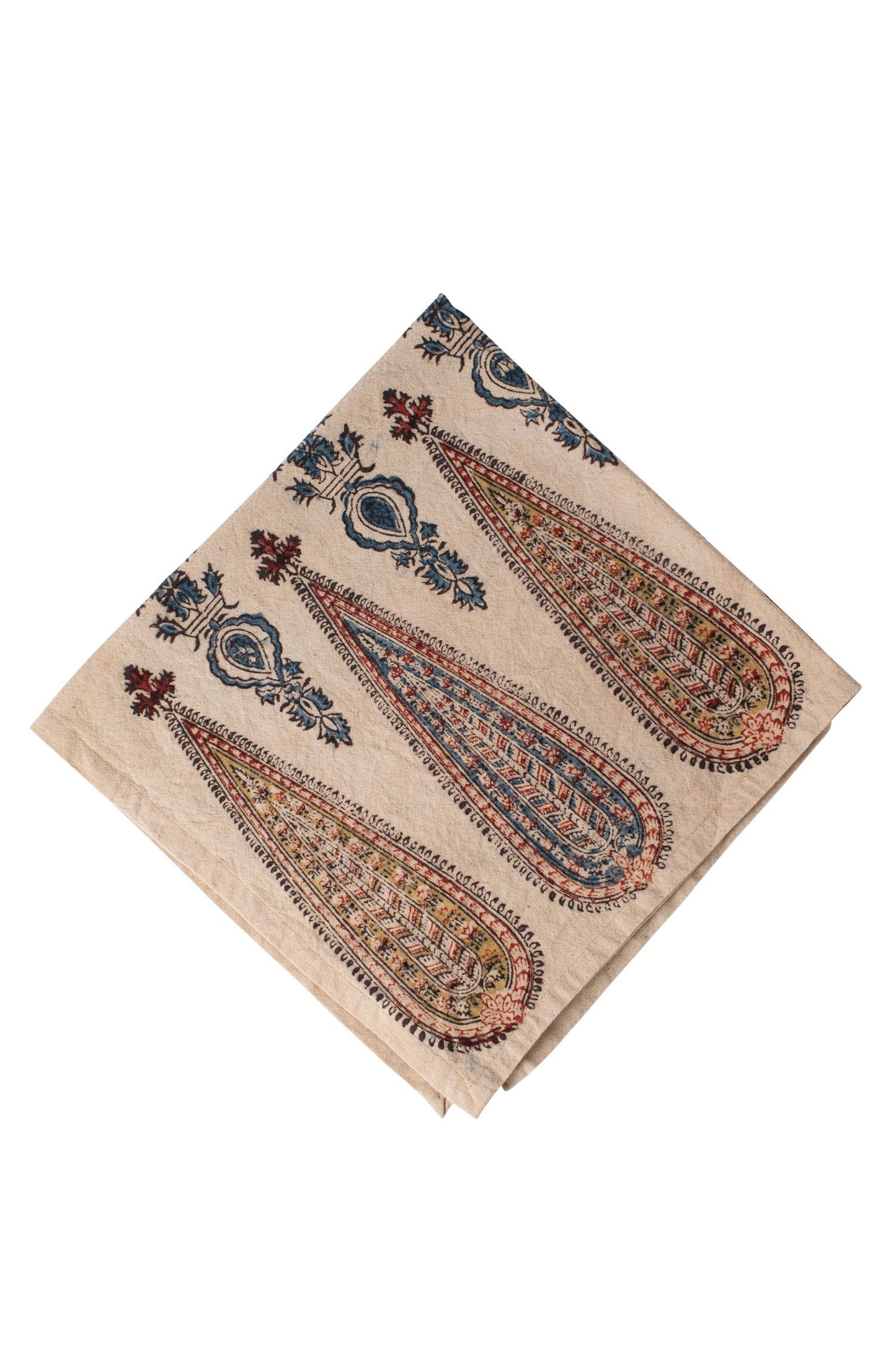 Napkin teardrop M/4 kalamkari cttn 20x20 multi