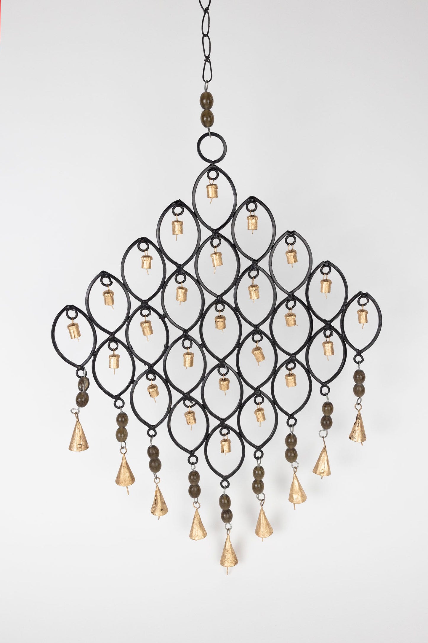 Chime dream diamond 34 bells iron 21x15 black/gold