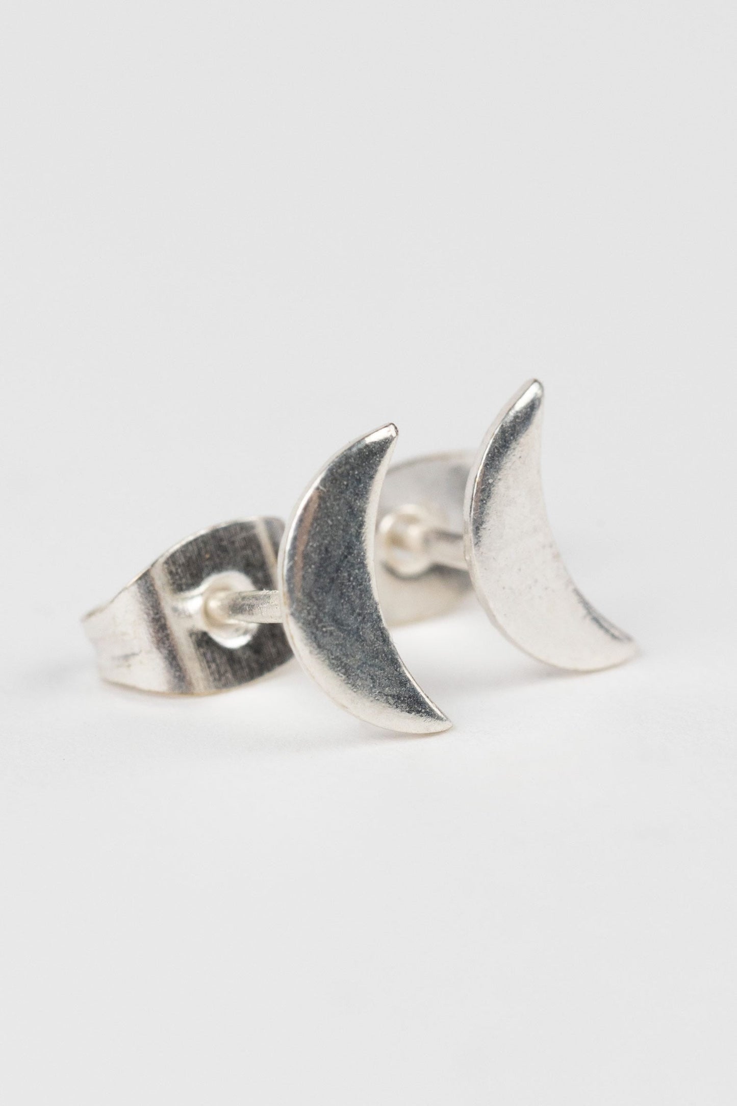 Earrings post night sky set brass .4D silver
